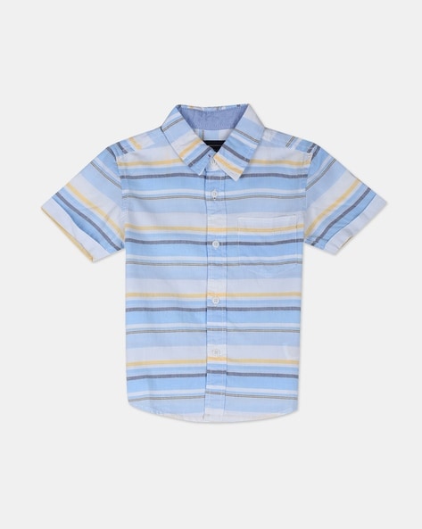 Cherokee Striped Shirt with Patch Pocket