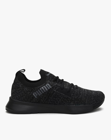 puma textured low top running shoes