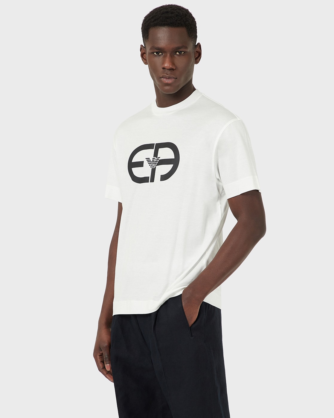 Buy White Tshirts for Men by EMPORIO ARMANI Online 