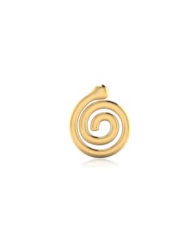 iski uski 18 KT Yellow Gold Nose Pin-picture-36