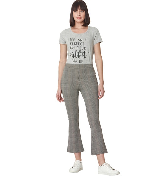 Buy Forever 21 Beige Bootcut Trousers for Women Online  Tata CLiQ