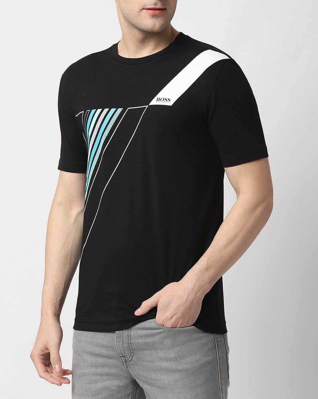 Reflective hugo boss t shirt Clearance