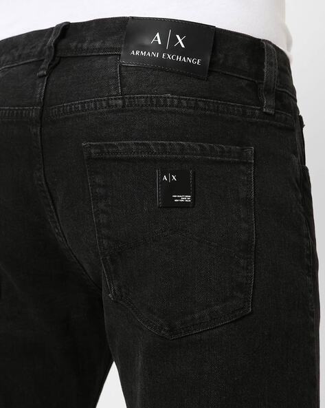 Armani exchange black jeans new arrivals