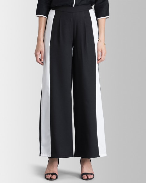 Buy Black Trousers & Pants for Women by Fable Street Online