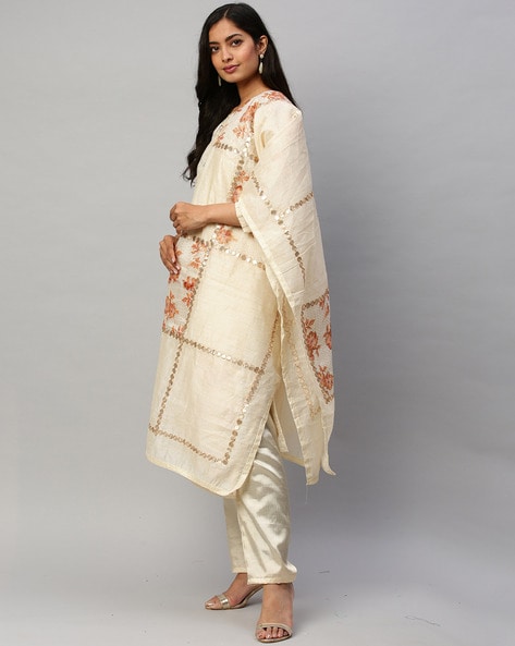 Buy Panzora Women's Banarasi Jacquard Salwar Suit Material with Chanderi  Dupatta Dress Material Online at Best Prices in India - JioMart.