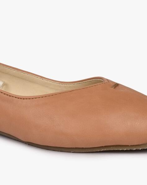 Pointed Toe Tan Womens Flats MUSSHOE Women's Slingback Pointed Toe