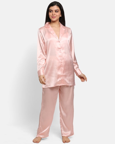 Buy Rose Gold Night LoungeWearSets for Women by PRETTY LOVING