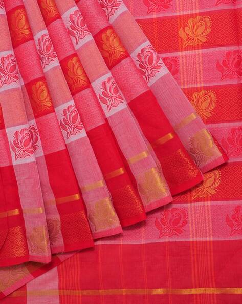 Silk Cotton Sarees SC110 at best price in Chennai by Pothys Private Limited  | ID: 9616460488