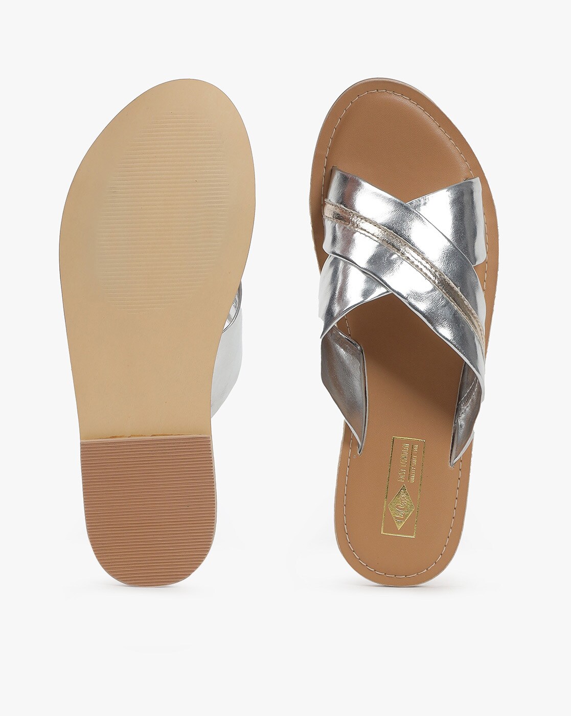 Buy Rose Gold Flat Sandals for Women by HI-ATTITUDE Online | Ajio.com