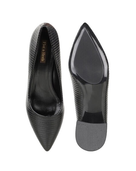 Buy Black Heeled Shoes for Women by Flat n Heels Online