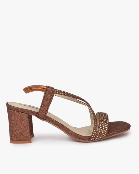 Bronze 2025 heel sandals