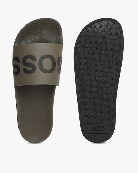 Buy Brown Flip Flop Slippers for Men by BOSS Online Ajio