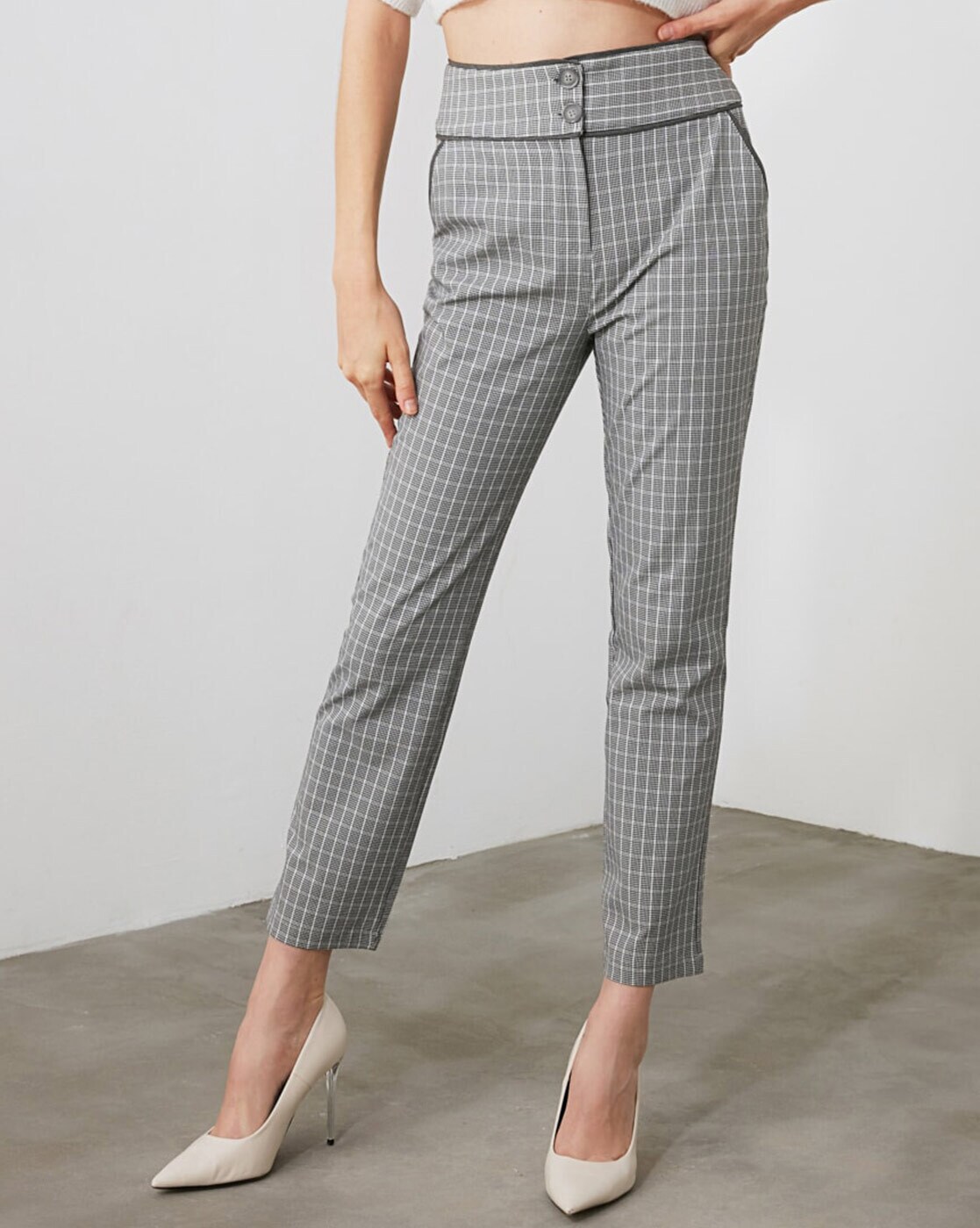 Womens Grey Trousers | NA-KD