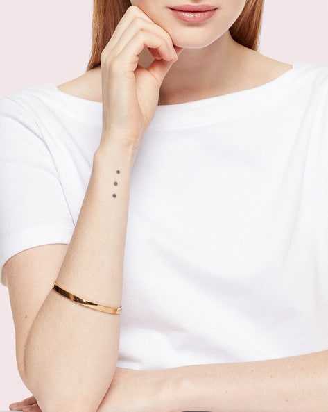 Buy KATE SPADE Heart of Gold Idiom Bangle | Gold-Toned Color Women | AJIO  LUXE