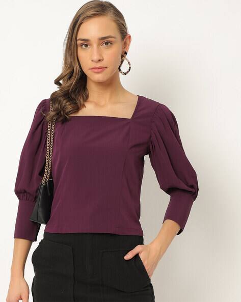 Buy Purple Tops for Women by HARPA Online | Ajio.com