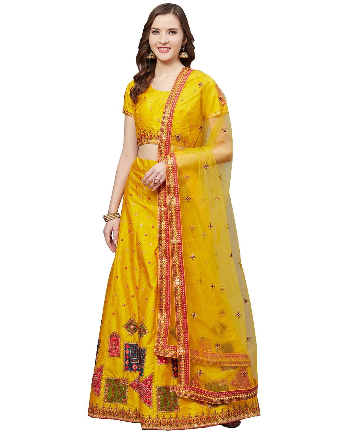 Mirrow Trade Girl's Traditional Style Lehenga Choli with Duppatta - Buy  Mirrow Trade Girl's Traditional Style Lehenga Choli with Duppatta Online at  Low Price - Snapdeal