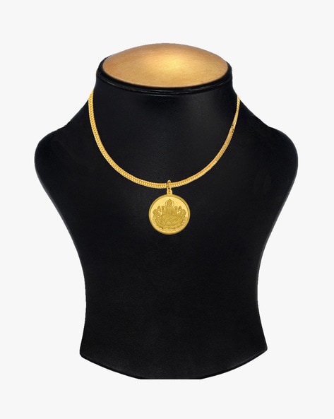 Lakshmi gold coin on sale necklace