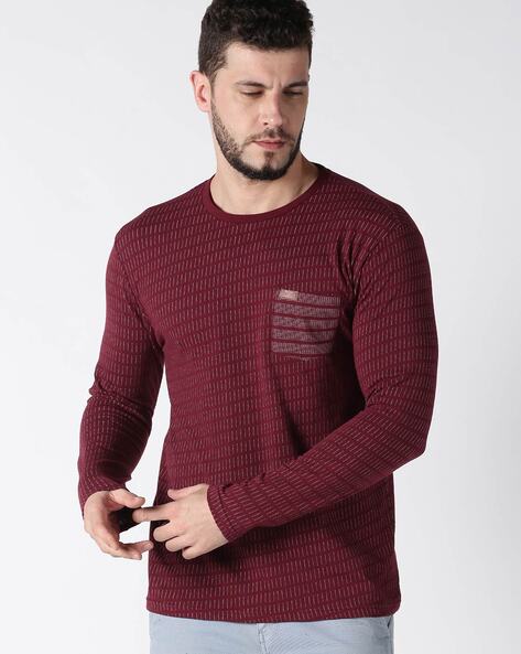 mens textured t shirt