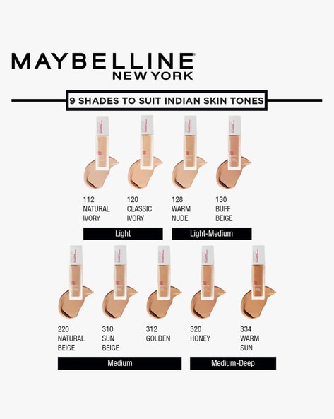 Maybelline New York Super Stay 24H Full Coverage Liquid Foundation - 312  Golden (30ml)