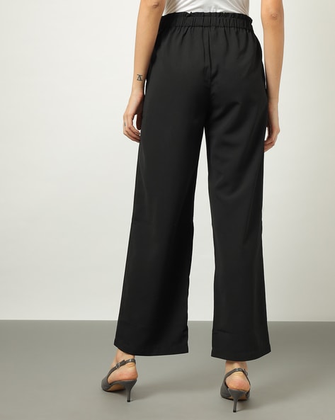 Buy Puimentiua Womens Tapered Pants Cotton Linen Drawstring Back Elastic  Waist Pants Casual Trousers with Pockets Online at desertcartINDIA