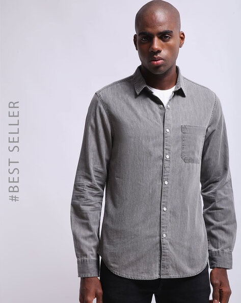 Buy Grey Shirts for Men by Uniquest Online 