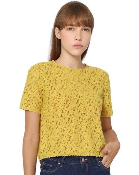 Buy Yellow Tops for Women by ONLY Online