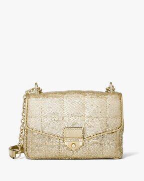 michael kors gold shoulder bag