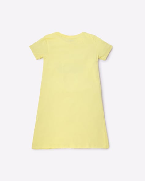 Light yellow t shirt dress hotsell