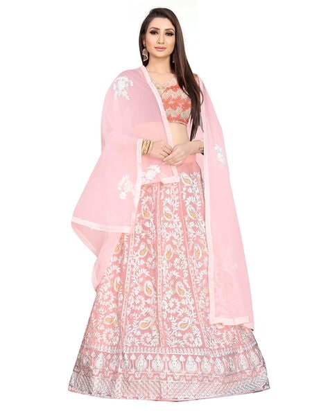 viyana feb Girls Lehenga Choli Western Wear Self Design Lehenga, Choli and  Dupatta Set Price in India - Buy viyana feb Girls Lehenga Choli Western  Wear Self Design Lehenga, Choli and Dupatta