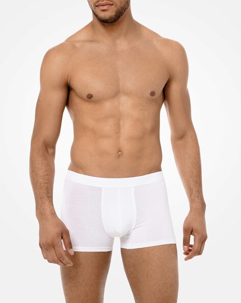 Buy Michael Kors Pack of 3 Trunks with Logo Band | White Color Men | AJIO  LUXE