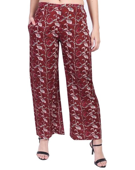 Floral Print Insert Pockets Palazzos Price in India