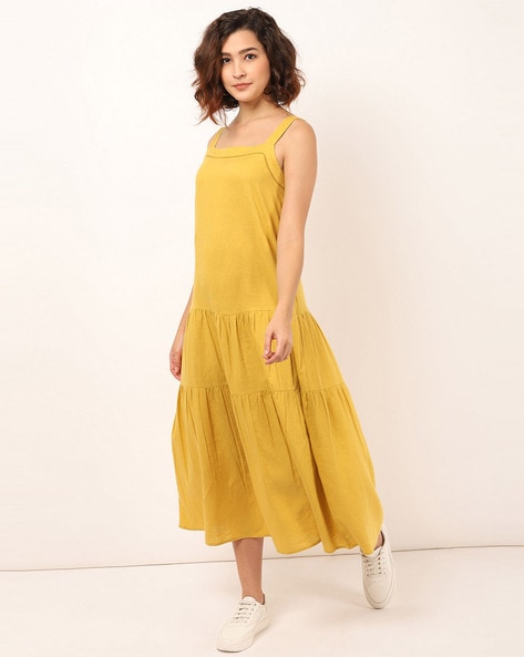 Marks & spencer yellow dress best sale