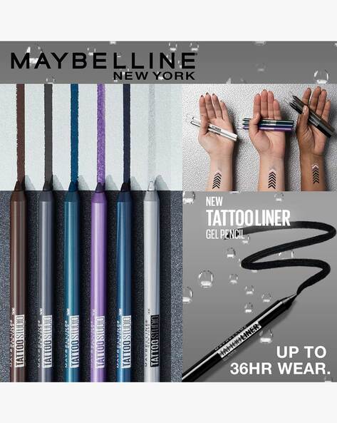 Maybelline TattooStudio Waterproof, Long Wearing, Eyeliner Pencil Makeup,  Intense Charcoal, 0.04 oz. | Meijer