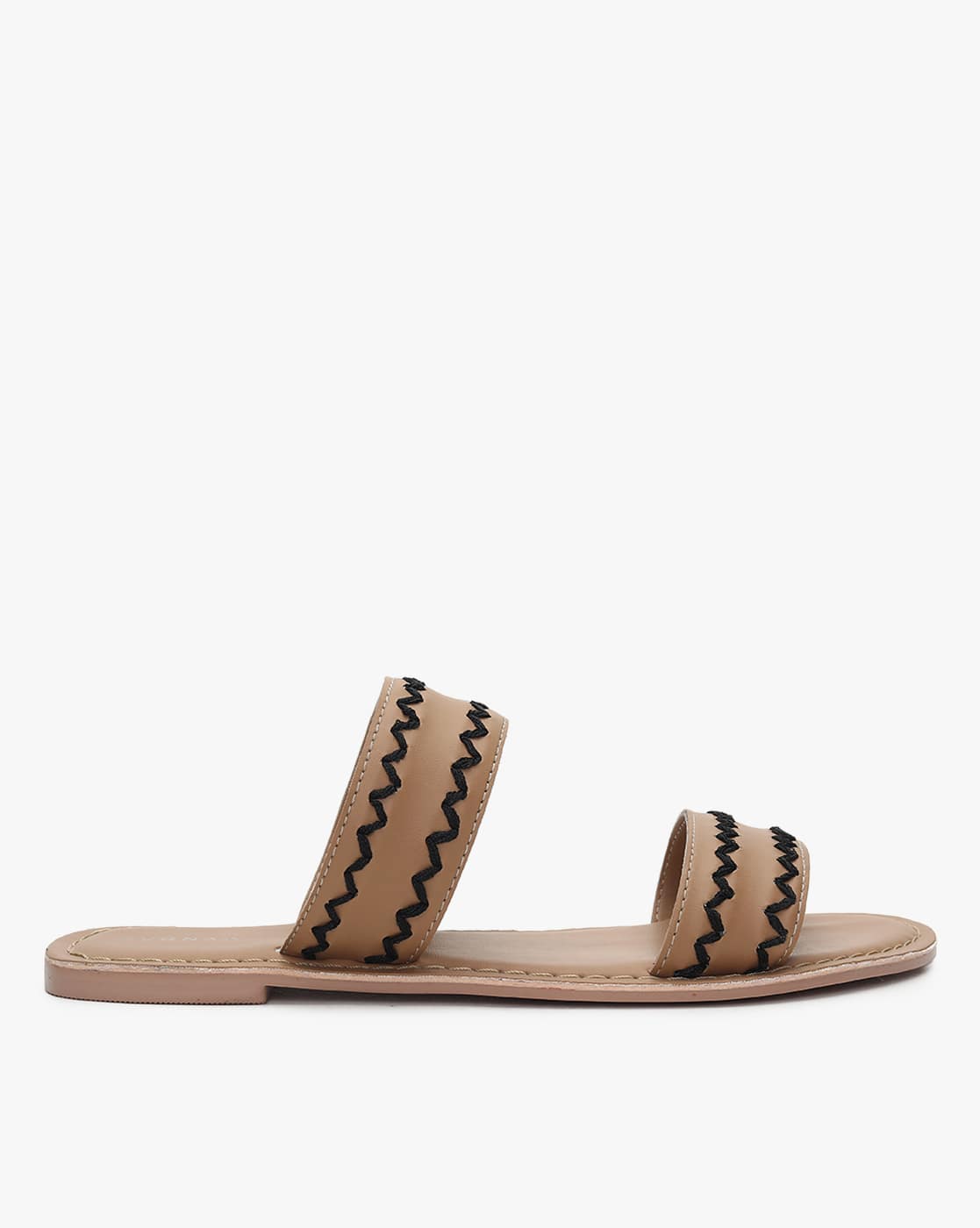 beige strappy flat sandals