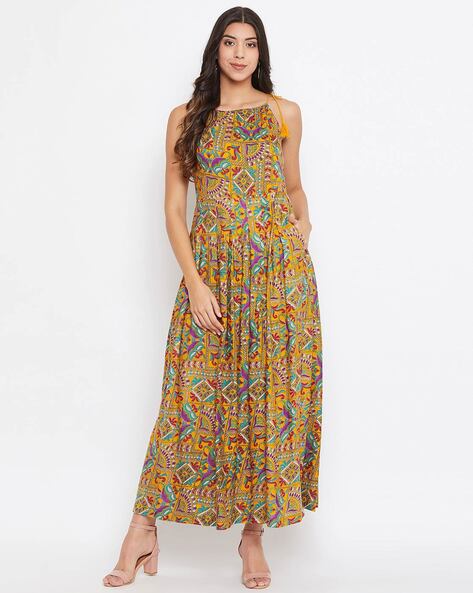 Buy ajio yellow dress - In stock