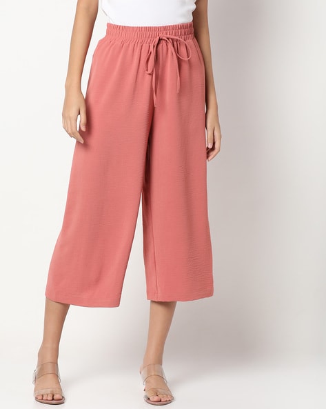 Culottes with Elasticated Drawstring Waist