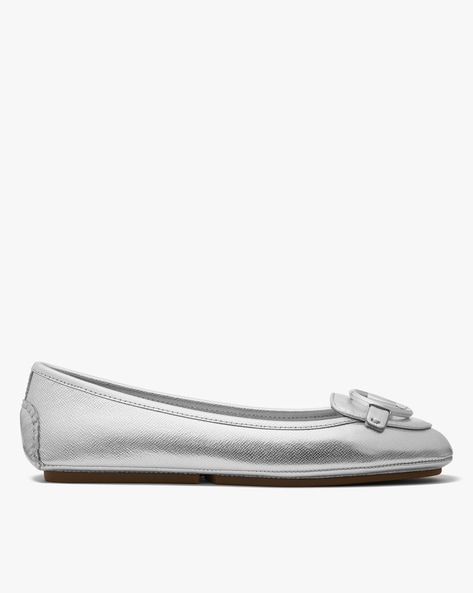 Michael kors silver ballet on sale flats