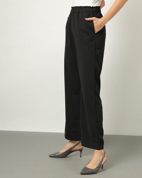 Ladies Work Trousers Healthcare Plain Beauty Uniform Pants Half Elastic  Waist  eBay