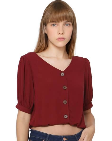 button down v neck