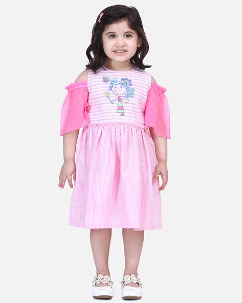 ajio pink dress