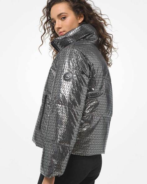 michael kors coats silver