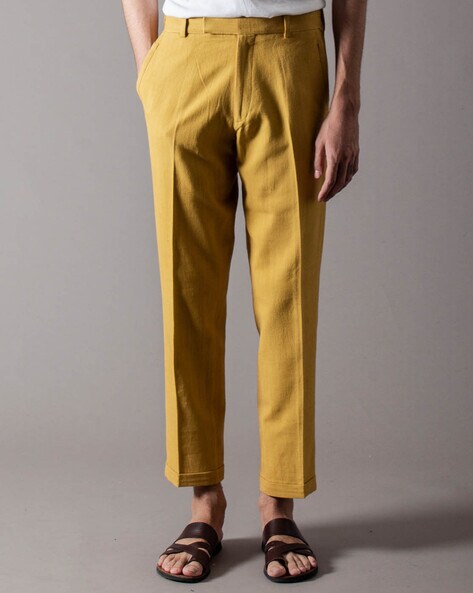 Buy TIM ROBBINS MENS TROUSERS KHAKI COLOR SLIM FIT COTTON BLEND FORMAL  TROUSERS Online at Best Prices in India  JioMart