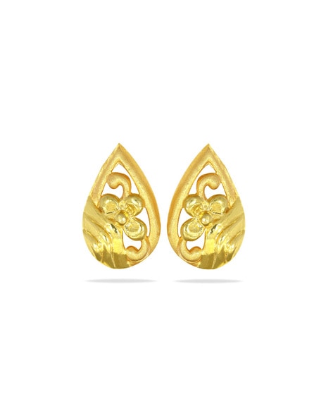 CANDERE - A KALYAN JEWELLERS COMPANY 22K Yellow Gold Lightweight Stud  Earrings For Women : Amazon.in: Fashion