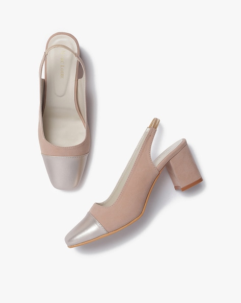 Slingback discount chunky heels