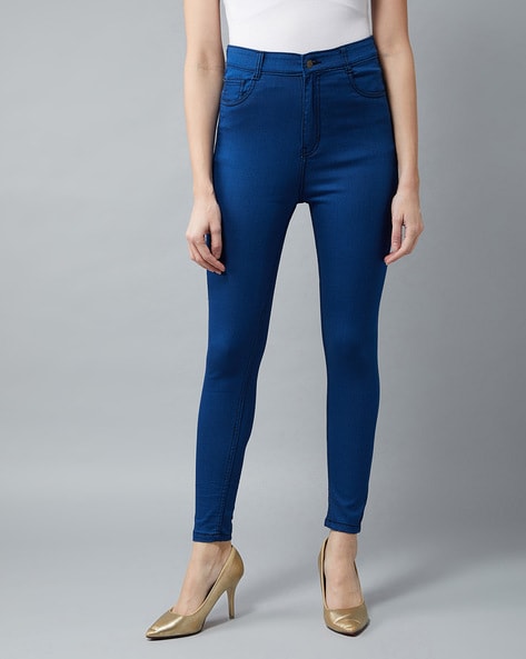 Buy Carbon Blue Jeans & Jeggings for Women by Dolce Crudo Online