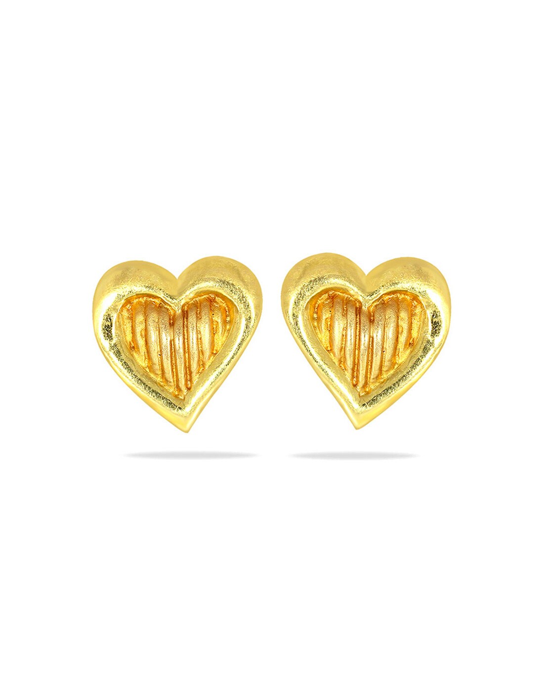 Buy Yellow Gold Earrings For Women By Candere By Kalyan Jewellers Online Ajio Com