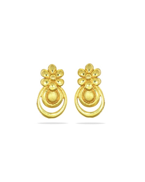 Latest Gold Earring Designs From Kalyan Jewellers - South India Jewels | Gold  earrings designs, Designer earrings, Gold jewellery design