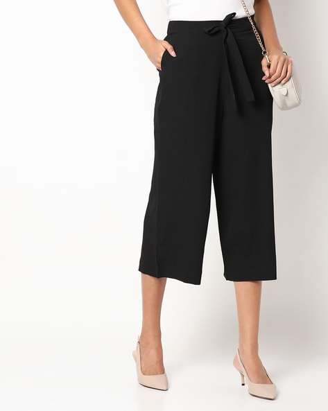 Vero Moda Petite culotte trousers in black  ASOS