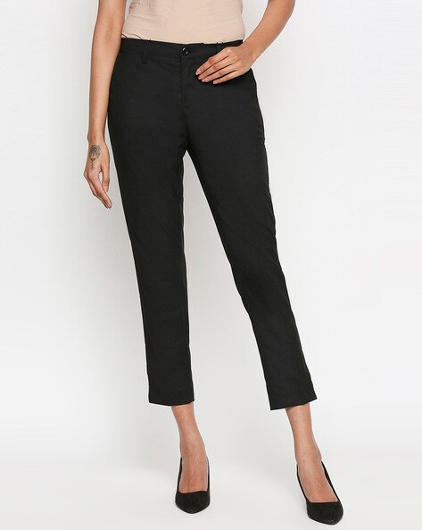 Annabelle By Pantaloons Black Trousers  Buy Annabelle By Pantaloons Black Trousers  Online In India