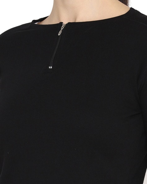 Buy Black Tshirts for Women by Ap'pulse Online